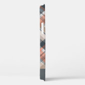Grijs geruite elegante scriptnaam Case-Mate iPhone case (Achterkant / Rechts)