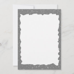 grijs gescheurd papier aangepaste rand Sjabloon Kaart
