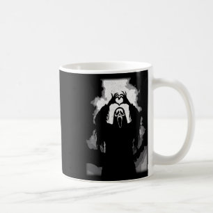 Grijs Gezicht Horror Poster Halloween  Koffiemok