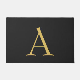 Grijs Goud Kleur Monogram Professioneel Deurmat