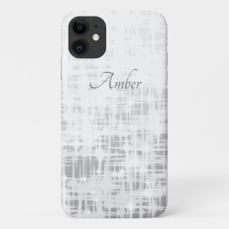 Grijs Gradiënt Gloeiende Vonken Elegant Persoonlij iPhone 11 Hoesje
