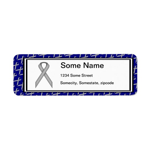 Grijs / Grijze standaard lint door Kenneth Yoncich Etiket (Voorkant)