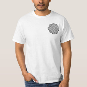 Grijs/Grijze vlakke lint T-shirt