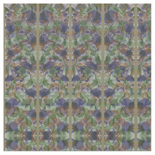 Grijs - Groen - Blauwe Kunst Deco art Stof