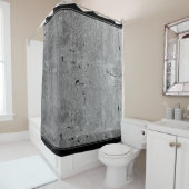Grijs Grungy Concrete Textuur Douchegordijn (In situ)