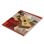 Grijs - Guitar & Newspaper Tegeltje (Zijkant)