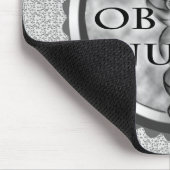 Grijs hart ObGyn Nurse Muismat (Hoek)