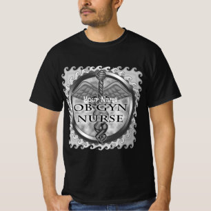 Grijs hart ObGyn Nurse T-shirt