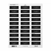 Grijs Hout Plain Elegant Modern Trendy Etiket (Full Sheet)