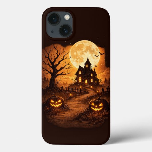 Grijs Huis Halloween Case-Mate iPhone Case (Achterkant)