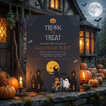 Grijs Huis Trunk or Treat Halloween