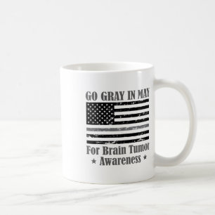 Grijs in mei hersentumor bewustzijn kanker hoop gr koffiemok