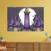 Grijs Kasteel Canvas Afdruk (Insitu (Woonkamer))