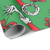  grijs kerstfeest cadeaupapier (Rol Hoek)