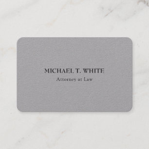 Grijs Klassiek Minimalistisch Professioneel Elegan Visitekaartje