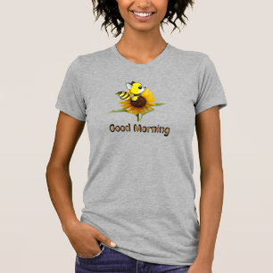 Grijs kleur T-shirt voor dames draag