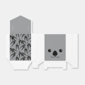Grijs Koala Leuk Dier Gezicht Ontwerp Bedankdoosjes (Uitgevouwen)