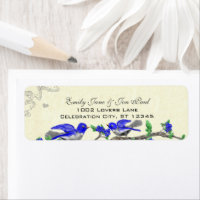 grijs koninklijk blauw label voor losgeld