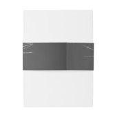 Grijs krijtbord & witte string lichten uitnodigingen wikkel (Achterkant Voorbeeld)