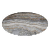 Grijs krullend marmer: gouden aderen snijplank (Hoek)