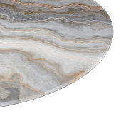 Grijs krullend marmer: gouden aderen snijplank (Hoek)