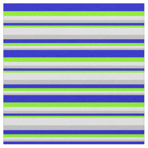 Grijs, lavender, groen en blauw gekleurd patroon stof