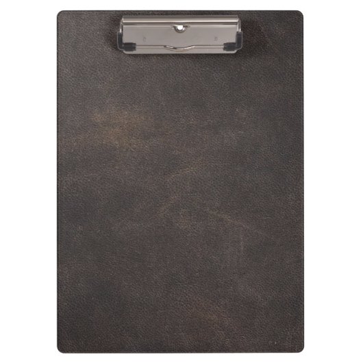 Grijs leder klembord (Voorkant)