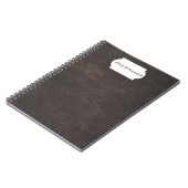 Grijs leder notitieboek (Linkerzijde)