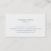 Grijs Lila | Modern Colorblock Visitekaartje (Achterkant)