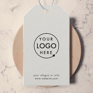 Grijs logo Zakelijk professioneel modern minimaa Cadeaulabel