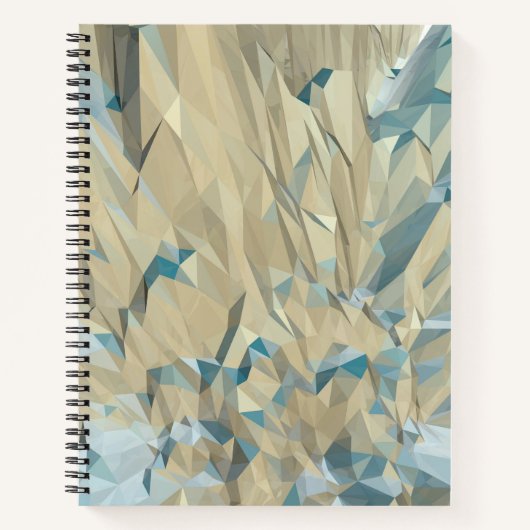 Grijs Low-Poly Bullet Journal / Lined Notitieboek (Voorkant)