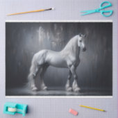 Grijs Majestic Horse Decoupage Tissue Papier (Craft)