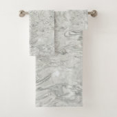 Grijs marmer bad handdoek (Insitu)