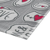 Grijs me en jij houdt van Pattern Snijplank (Hoek)