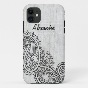 Grijs Mehndi Motif BT iPhone 5 Hoesje