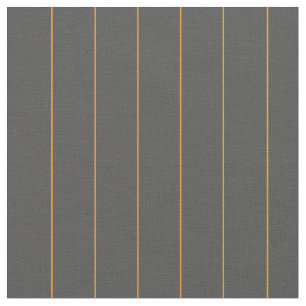 Grijs met Oranje Pinstripes Fabric Stof