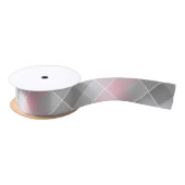 Grijs met roze diagonaal plaid lint (Spoel)