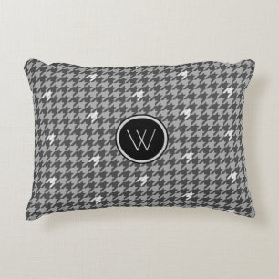 Grijs met Silver Accent Houndstooth Accent Pillow Kussen