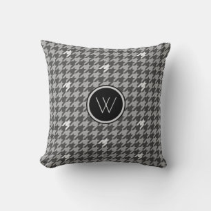 Grijs met Silver Accent Houndstooth Pillow Kussen