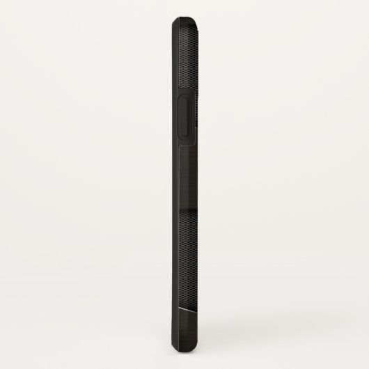 Grijs metallisch geometrisch ontwerp Case-Mate iPhone case (Achterkant / rechts)