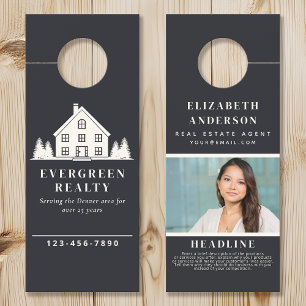 Grijs Minimal Rustic Real Estate Agent House Foto