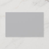 Grijs Minimalistisch Modern Professioneel Visitekaartje (Achterkant)