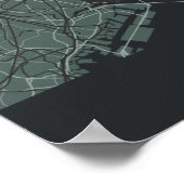 Grijs Minimalistisch Tokyo City Poster (Hoek)