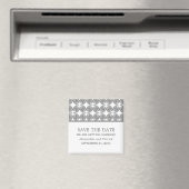 Grijs Moderne Deco sparen de Magnet van de Datum Magneet (Insitu (Vaatwasser))