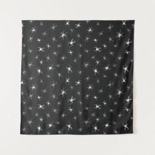 Grijs naadloos patroon L (Stijl: 1) Wandkleed
