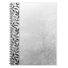 Grijs notitieboek met zwarte accent– Elegant dagbo