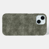 Grijs Olive Denim Patroon Case-Mate iPhone Case (Achterkant (horizontaal))
