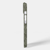 Grijs Olive Denim Patroon Case-Mate iPhone Case (Achterkant / Links)