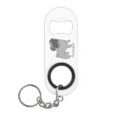 Grijs ontwerp van de sleepboot Aangepast Mini Flessenopener (Voorkant)