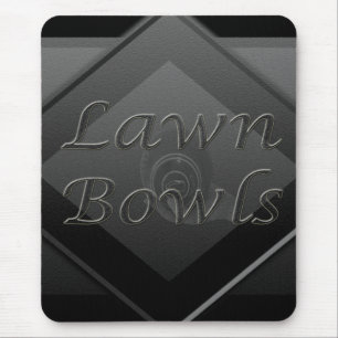Grijs ontwerp voor drie dimensionale bowling op de muismat